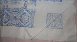 TWK Tischdecke schöne alte Decke 132x160 Baumwolle fürs Alter sehr gut erhalten Dekoration Tischwäsc Bild 9