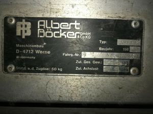 Böcker Toplift Allegro AE 250 B1 Bau DachaufzugAlu Steckaufzug mit Unipritsche Bild 3