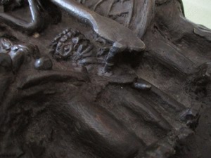 Antike Bronzeplatte Bild 9