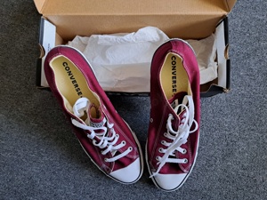 NEU! Converse Basic Chucks - All Star OX - Maroon Gr.46 Bild 2