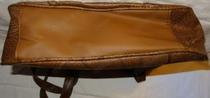 DK Handtasche Damentasche Textilleder braun 30x23x9 unbenutzt einwandfrei erhalten Neuwertig Bild 9