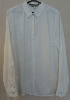 KA Esprit Bluse Gr.40 Weiß Langarm Baumwolle kaum getragen einwandfrei erhalten Kleidung Damen