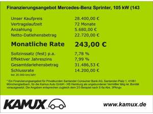 Mercedes-Benz Sprinter II 314 CDI Kasten+Navi+Kamera+PDC+AHK Bild 5