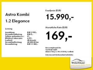 Opel Astra Kombi 1.2 Elegance LM KLIMA BT PDC Bild 4