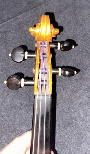 Sehr Schöne Alte Meister Violine Geige mit Inschrift Leone Sanavia 1969 Venezia Bild 4
