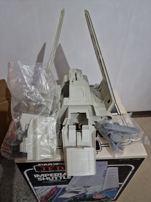 Vintage Star Wars Imperial Shuttle verpackt (mit unbenutztem Inhalt) Bild 7