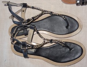 SA Pepe Jeans Sandalen Gr.40 Zehentrenner Obermaterial Leder wenig getragen gut erhalten Schuhe Dame Bild 2
