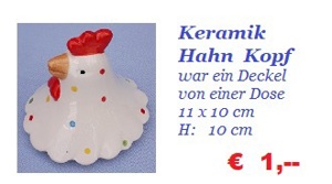 Keramik - Hahn - Hennen Bild 1