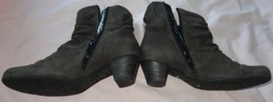 SJ Gabor Schuhe Stiefelletten Gr. 38 Leder grau-braun kaum getragen gut erhalten Schuhe Damen wir mö Bild 1