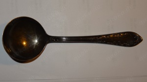 E Sahnelöffel Silberlöffel Tafelsilber Stempel 100 14,2 X 4,3 angelaufen gut erhalten  Besteck Alt w