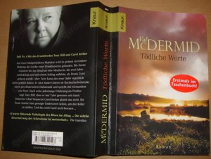 BT Buch VAL MCDERMID Tödliche Worte Knauer Verlag 1 mal gelesen gut erhalten Roman wir möchten uns v