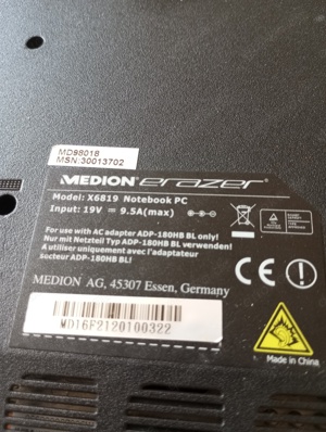 Medion X681X erazer - Core i7 - 1TB HDD - Windows 10 - Notebook L Bild 4