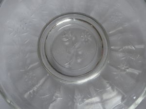CF Glasteller Puddingteller kleiner Teller älter Blumendekor   14 gut erhalten Retro wir möchten uns Bild 8