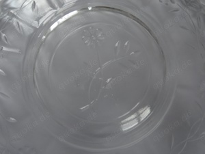 CF Glasteller Puddingteller kleiner Teller älter Blumendekor   14 gut erhalten Retro wir möchten uns Bild 9