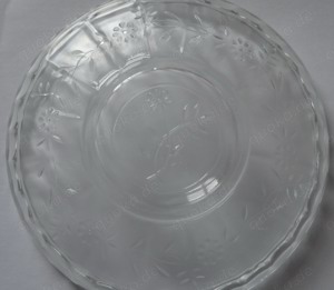CF Glasteller Puddingteller kleiner Teller älter Blumendekor   14 gut erhalten Retro wir möchten uns Bild 5
