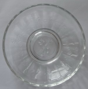 CF Glasteller Puddingteller kleiner Teller älter Blumendekor   14 gut erhalten Retro wir möchten uns Bild 3