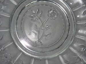 CF Glasteller Puddingteller kleiner Teller älter Blumendekor   14 gut erhalten Retro wir möchten uns Bild 2