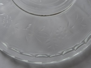 CF Glasteller Puddingteller kleiner Teller älter Blumendekor   14 gut erhalten Retro wir möchten uns Bild 7