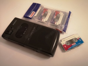 Vintage Diktiergerät Sanyo TRC-3640 mit 4 Micro Cassetten Bild 1