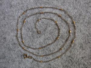  Niessing   Halskette aus Platin PT 950 mit goldenen Zwischenstegen 52 cm, 5 Gr Bild 9