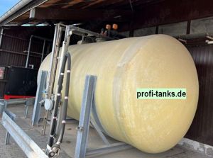P134 gebrauchter 40.000 L Polyestertank GFK-Tank doppelwandig AHL-Tank ASL-Tank Soletank Chemietank Bild 1