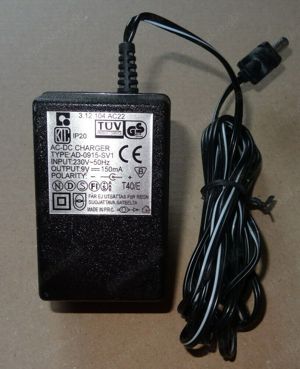 D Netzteil Adapter AD-0915-S In 230Va.c.50HZ Out9Vd.c. 150mA Stromadapter funktionsfähig bis jetzt w