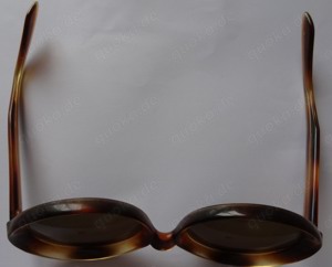 D Sonnenbrille alte Brille rund braun gut erhalten Vintage   Bild 2