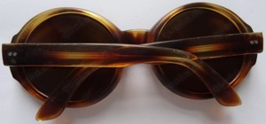 D Sonnenbrille alte Brille rund braun gut erhalten Vintage   Bild 5