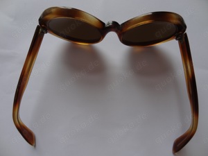D Sonnenbrille alte Brille rund braun gut erhalten Vintage   Bild 6