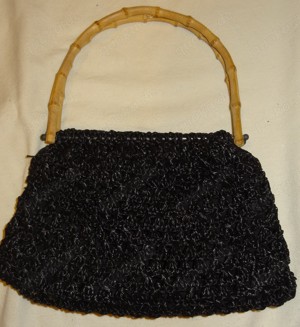 DK Handtasche Abendtasche alte Handarbeit der Oma Häkelarbeit sehr gut erhalten Vintage 