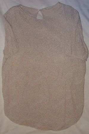 KA H&M Bluse Tunika Gr. 40 beige, schwarze Punkte 100% Viskose wenig getragen einwandfrei erhalten