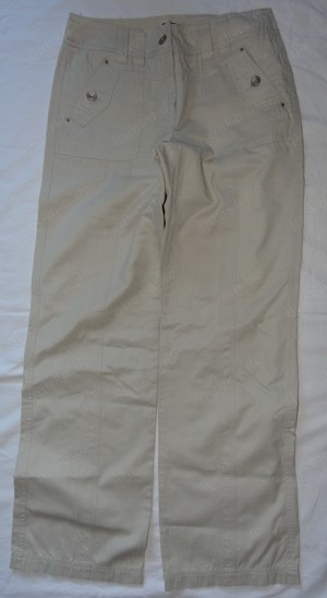 KHJ CECIL Hose Gr.36  Jeans Gr. 27 Cremefarben 46%Baumwolle 19%Nylon wenig getragen Damen Kleidung
