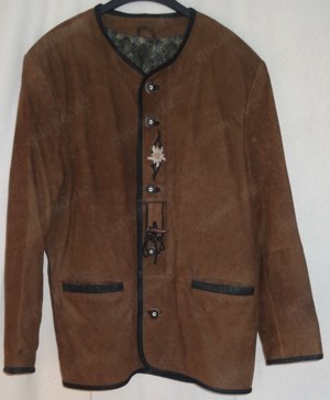 KK Canda C&A Lederjacke Gr. 50 Trachtenjacke Schafnappaleder braun wenig getragen sehr gut erhalten