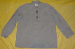 KKH Imperial Landhaus Hemd Trachtenhemd Herren Gr.43 Baumwolle Polyester hellgrau wenig getragen ein