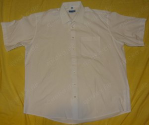 KKH ZAB men Hemd Herrenhemd Gr.45 weiß 65%Polyester 35% Baumwolle Kurzarm wenig  getragen einwandfre