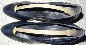 SK SERVAS Damenschuhe Pumps Gr. 6   36,5 Lederschuhe dunkelblau nicht 1 Stunde getragen Schuhe Damen