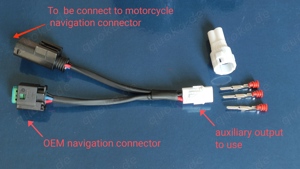 BMW Y-Adapter für Navigation Steckdose R1200 R1250 GS RT R 