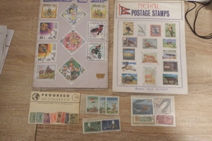 Briefmarken Sammlung ca. 250 Einzelmarken national und international Bild 4