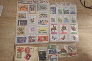 Briefmarken Sammlung ca. 250 Einzelmarken national und international Bild 5