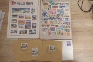 Briefmarken Sammlung ca. 250 Einzelmarken national und international Bild 3