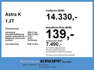 Opel Astra K 1.2T LED,Winterpaket,Parkpilot,USB,DAB Bild 4
