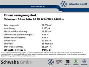 Volkswagen T-Cross T-CROSS Active 1.0TSI NAV*ACC*LANE*PDC*KLIMA*16" Bild 2