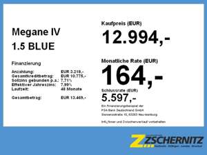 Renault Megane IV 1.5 BLUE dCi 115 Limited Navi LM KAM Bild 3