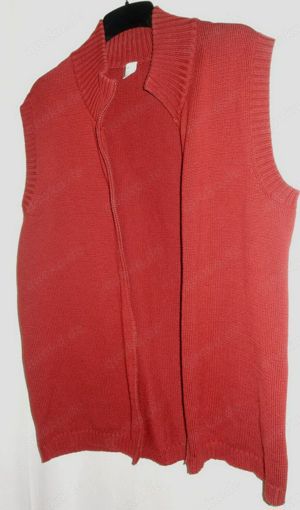 KK Weste Strickweste Gr. 40 42 weinrot 50 Baumwolle 50 Polyacryl Reisverschluss  sehr gut erhalten