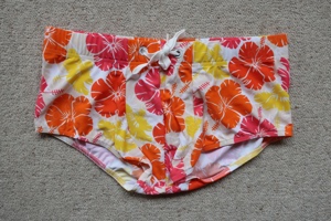 Oboy Beachwear Badehose Beachpants Flower Floral Blumen orange XL