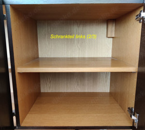 Wohnwand Eiche Echtholzfurnier, gebraucht Bild 4