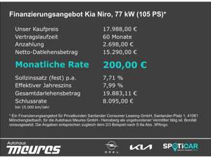 Kia Niro HEV Spirit 1.6 Hybrid Navi e-Sitze Klimasitze Keyl Bild 3