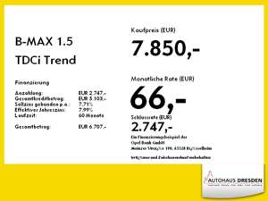 Ford B-Max 1.5 TDCi Trend *W-Paket*AHK*KLIMA Bild 4