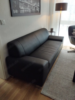 3 Sitzer Sofa schwarz 