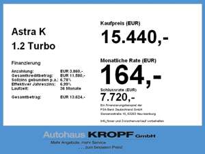 Opel Astra K 1.2 Turbo Edition LM LED W-Paket PDC Bild 4